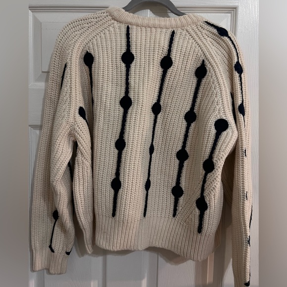 NWT Tory Burch Sport Merino Wool Dot Sweater - Picture 7 of 10